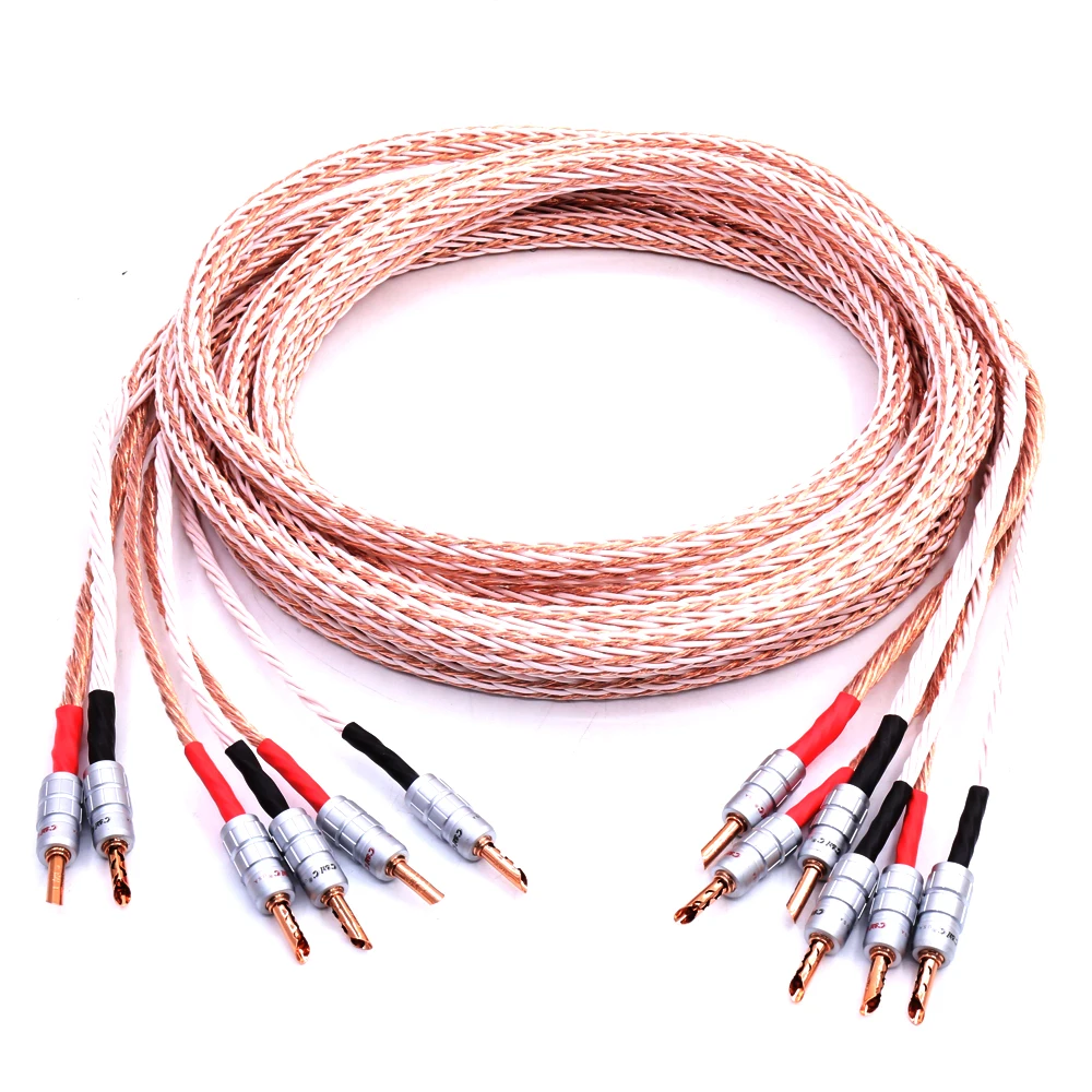Hi End KB 12TC OCC Speaker Wire Hifi Speaker Cable CMC BFA 2 Banana