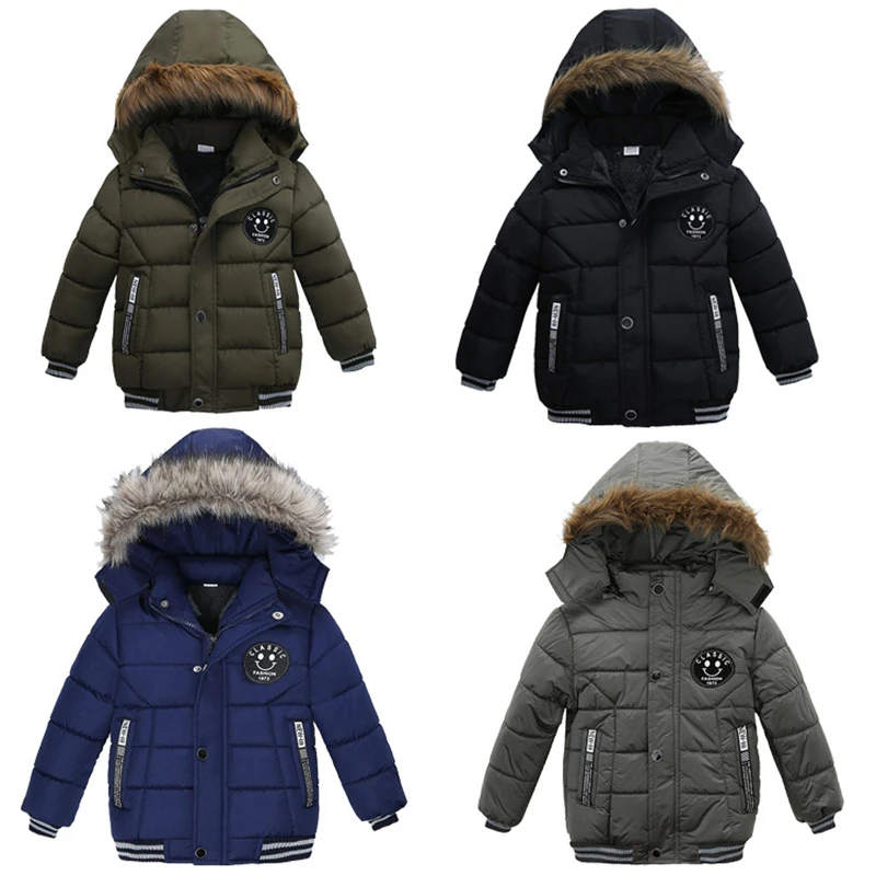 Г. Одежда для маленьких мальчиков детские пальто с капюшоном на молнии плотная зимняя куртка для мальчиков высококачественное утепленное пальто Детская одежда от 2 до 5 лет