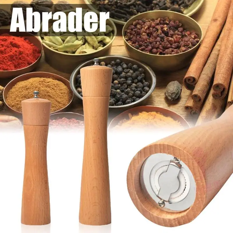 

Beech Solid Wood Manual Pepper Black Pepper Grinder Condiment Kitchen Oak Spice Milling Machine