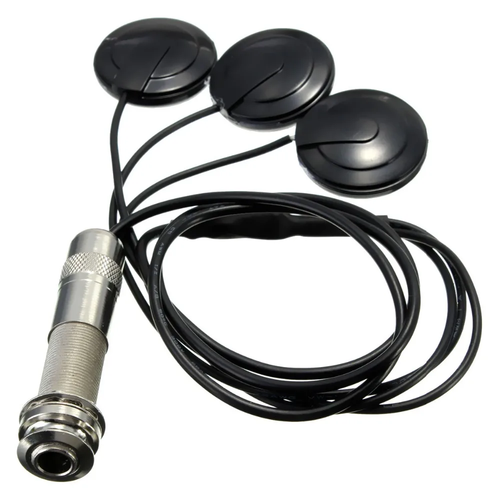 

Universal Transducer 6.35mm Pickup Piezo 3 Transducer For Acoustic Guitar Ukulele Mandolin Guitar Parts & Accessories