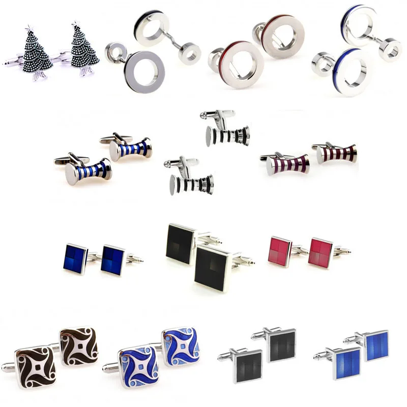 

Popular Enamel Epoxy Paint Cufflink Cuff Link 1 Pair Big Promotion