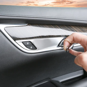 

For Cadillac XT5 2017-2019 Interior Door Handle Cover Trim Door Bowl Stickers decoration styling moldings ABS 4PCS