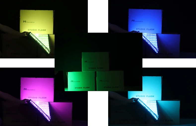 Falcon Eyes 300W светодиодный RGB светильник для фотосъемки в рулоне-гибком виде с эффектом режим сцены непрерывный светильник ing для Dslr видео студия RX-748 II