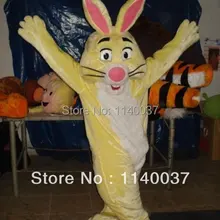 Маскарадный костюм на Пасху желтый кролик талисман костюм Взрослый размер плюшевые персонажи мультфильмов Маскотте наряд костюм EMS отправка