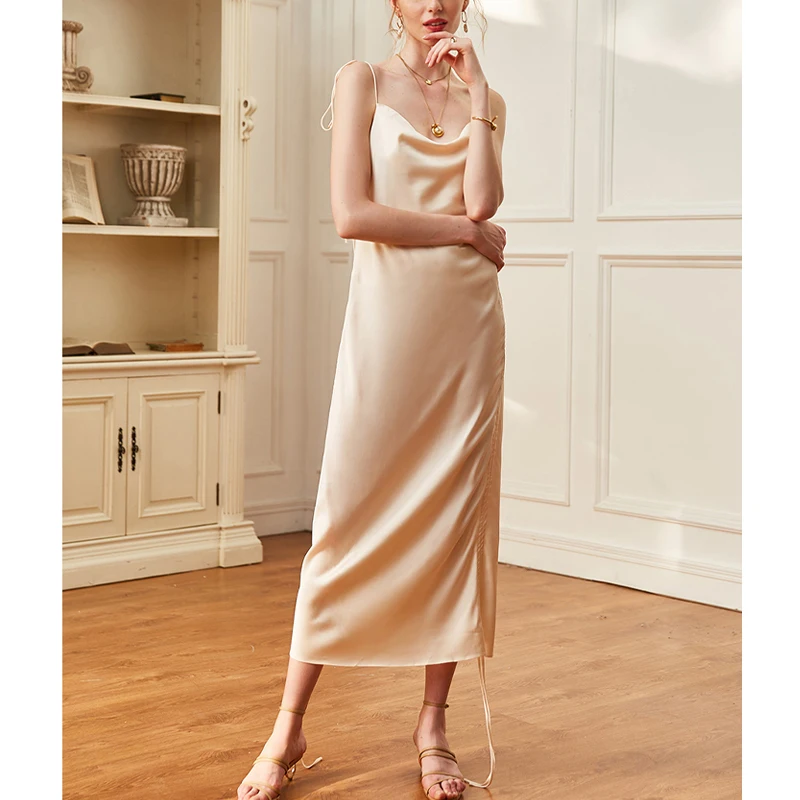 AEL Лето, женское платье-комбинация, Модное Длинное тонкое женское вечернее платье, сексуальное, с открытой спиной, на заказ
