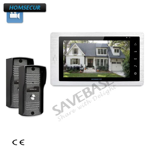 

HOMSECUR 2V1 7" Video Door Entry Phone Call System+IR Night Vision for Home Security