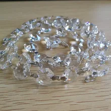 50 метров 14 мм Бабочка Пряжка соединяет восьмиугольник бисера цепи декоративные weedding стеклянные бусины люстра с подвесками цепочки для ламп