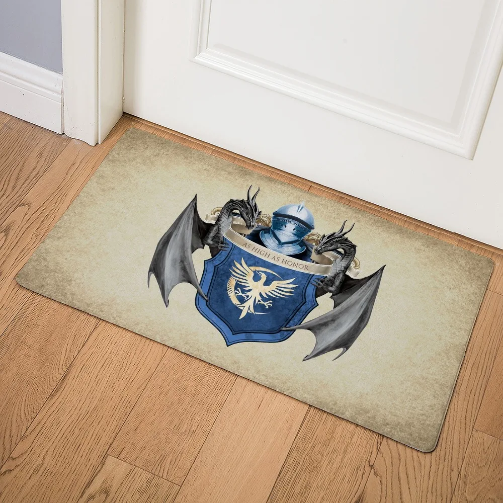 

Game of Thrones Print Door Mat Kitchen Carpet Living Room Hallway Bathroom Entrance Non-slip Floor Mat Home Decor 75cm PU