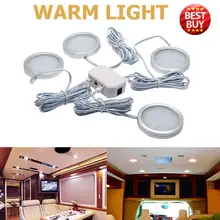4x 12V Interior LED Spot Light Warm Light For Camper Van Caravan Motorhome font b Lamp