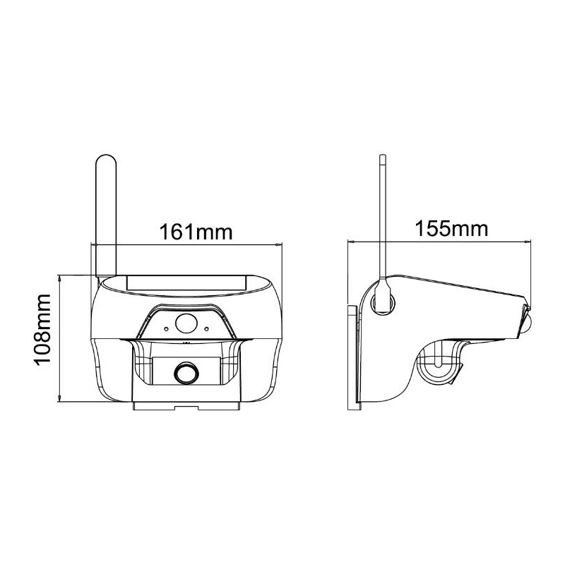 Wi Fi ИК камера на солнечной батарее 720P с инфракрасным светодиодом|led flash camera|led battery