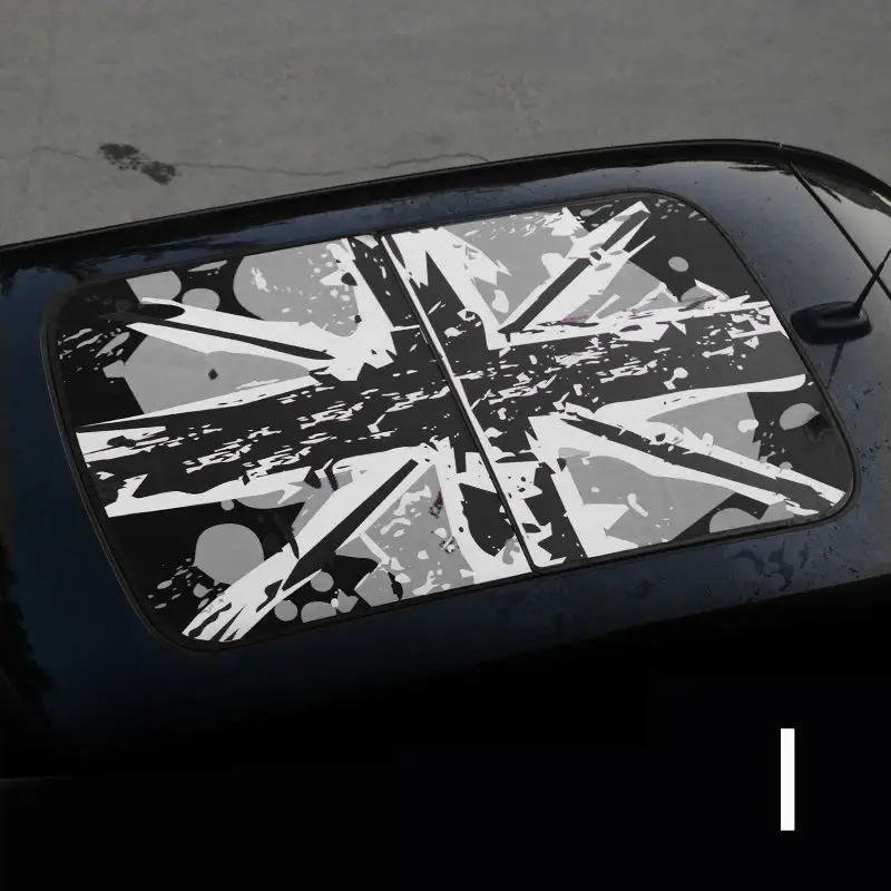 Автомобильная панорамная крыша пленка на крышу Юнион Джек наклейка на окно солнцезащитный козырек для MINI Cooper Countryman JCW S One+ F54 F55 F56 F60 - Название цвета: Style I 1PC