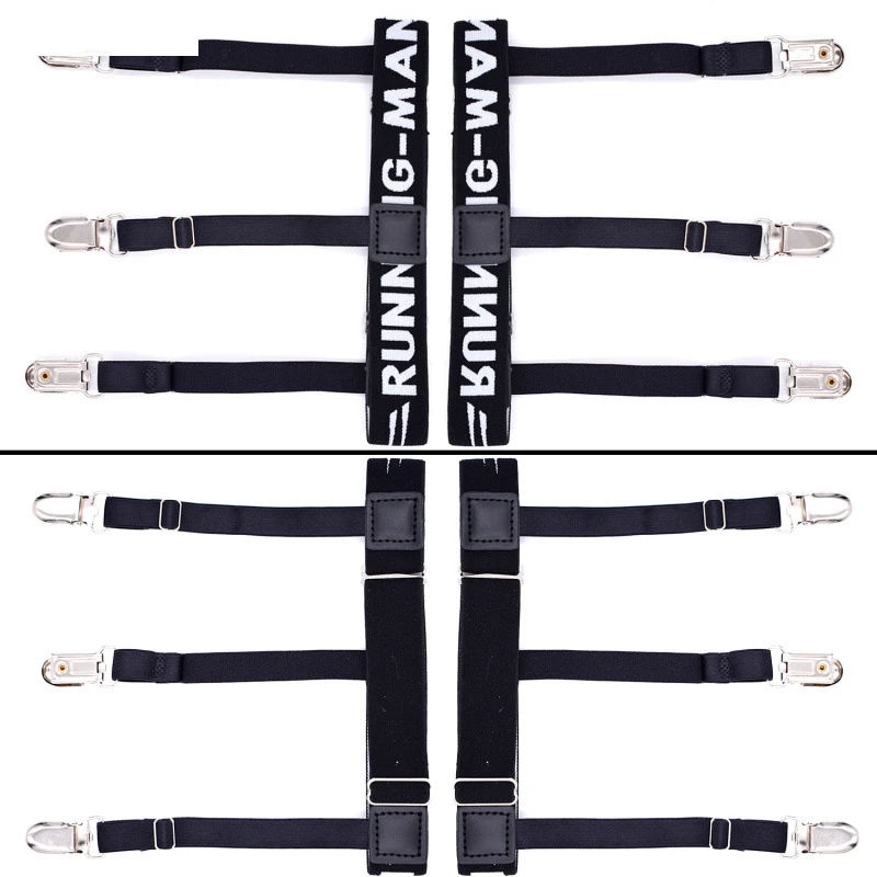 

Explosive Models Of Nylon Jacquard Black Shirt Clips Metal Clip Style SCJ-MAN High Quality Suspenders Belt Adjustable Leisure