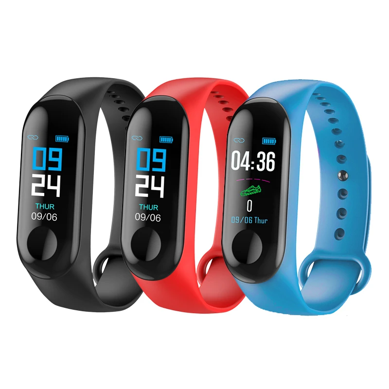 

M3 Plus Smart Bracelet Men Women Health Wristband Fitness Tracker Bluetooth Smartband Heart Rate Pedometer Monitor Dial Call Set