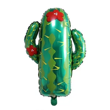 

Lucky 50pcs/lot 72*62cm Green Plant Cactus Foil Helium Balloons For Birthday Party Supplies Wedding Decoration Globos Kids Toys