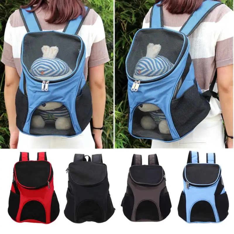 

Breathable Outdoor Pet Dog Cat Carrier Mesh Backpack Bags Portable Pet Puppy Kitty Travel Oxford Cloth Bag Outdoor Pet Packs