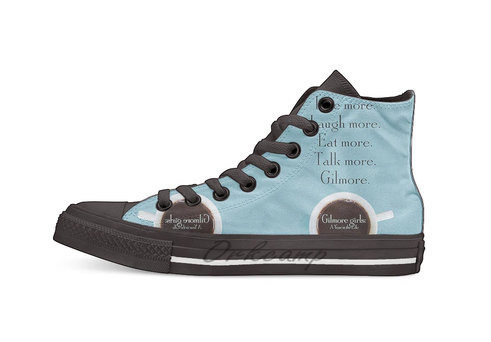 

Gilmore Girls A Year in the Life Design breathable Casual High Top lace-up Canvas shoes sneakers For Drop shipping