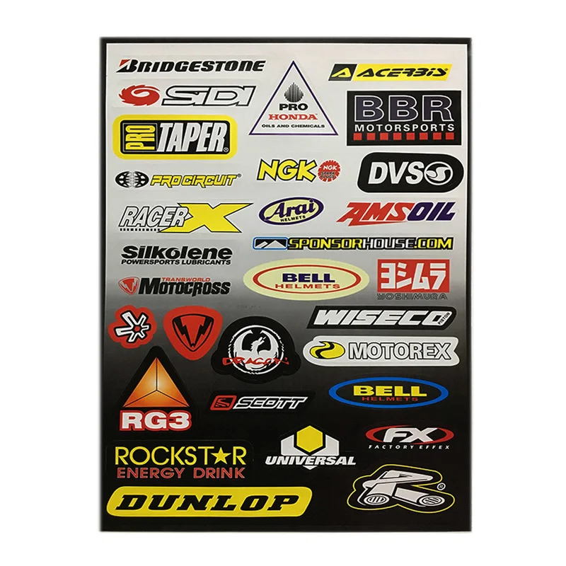 

Waterproof Motorcycle Decal Truck Graphic Bike Vinyl Sticker Motocross Racing Helmet 45 CM X 31CM