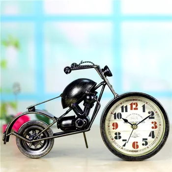 

American Retro Clock Wall Clock Personality Motorcycle Accessories Decorative Wall Mural Home Decoration Reloj De Pared Z007