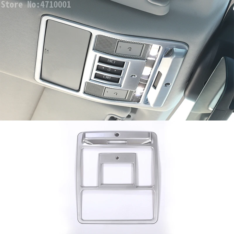 

For Land Rover Discovery 5 LR5 2017 ABS Chrome Car Roof Reading Lamp Frame Trim Auto Interior Accessories 1pc