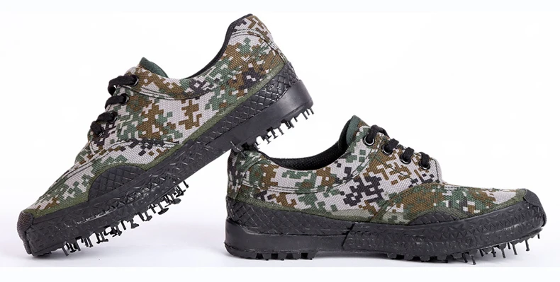 Camo Safety Shoes Military Style Antiskid Wear resistant Men Women Jungle Training  Shoes Labor protection Field Camouflage Shoe (8)