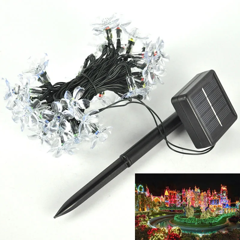Solar led vacaciones guirnaldas luces 7 m 50led cereza colgante bouquet de la boda jardín decoración Lámparas luces Solare Solar led vacaciones guirnaldas luces 7 m 50led cereza colgante bouquet de la boda jardín decoración Lámparas luces Solare