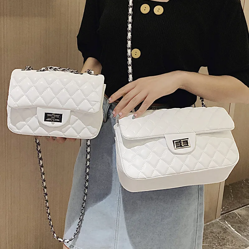 2019 New Chain Diagonal Women Messenger Bag Europe and America Rhombic Embroidery Line Small Square - 4000029986997