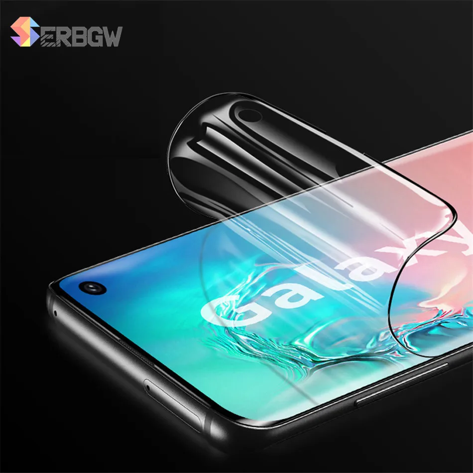 

0.12mm 9H Screen Protector For Samsung Galaxy S10 S9 S8 PLUS S10E Note 9 8 A6 A8 PLUS 2018 Full Cover Silicone Film TPU Sticker