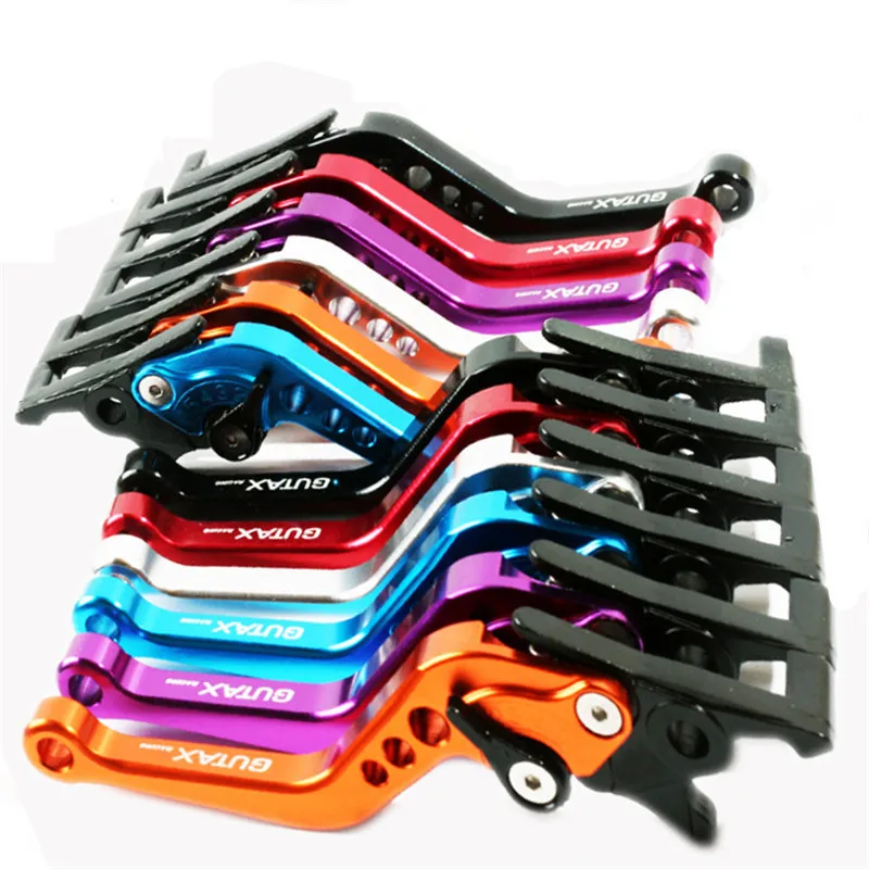 

Universal CNC 7/8" 22mm 6 color Motorcycle Brake Clutch Levers Master Cylinder Reservoir Set For gy6 scooter D10 jog force ktm