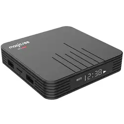 Magicsee N5 Max Android 8,1 Rom 2,4 + 5G двухъядерный процессор Wi-Fi Tv Box Amlogic S905X2 4 ядра Smart Tv Box с Hd 4 K Декодер каналов кабельного телевидения (штепсельная Вилка