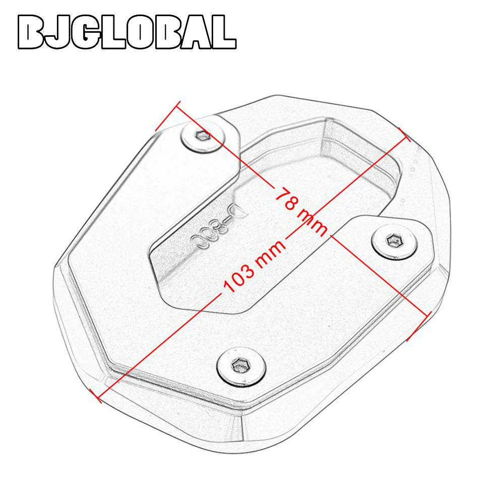 BJGLOBAL CNC боковая подставка для мотоцикла увеличенная подножка удлиняющая