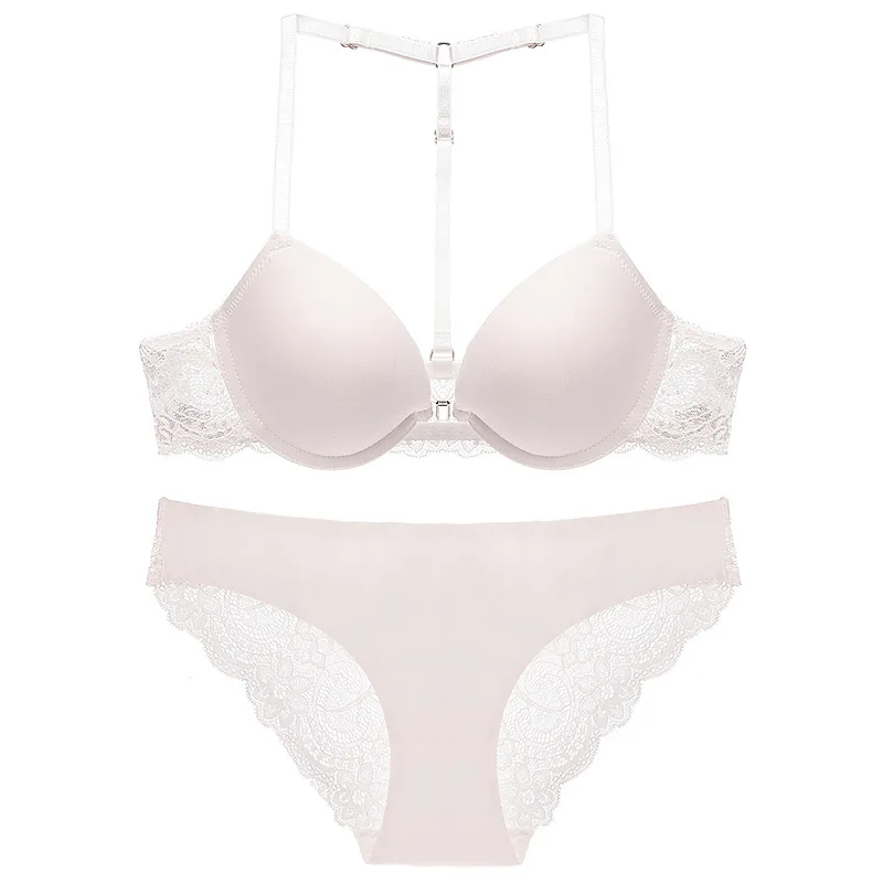 Goede Varsbaby Sexy Voorsluiting Y lijn bandjes Diepe V Push Up Vrouwen Bh Set