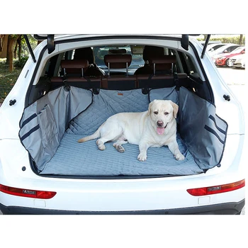 

New Design! Dual-use Waterproof 900D Oxford Dog Auto Car Trunk Cover Back Seat Cover with Bag Pet Hammock Mats With Storage Bag