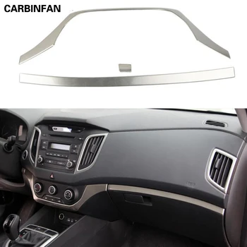 

Stainless steel Dashboard Central Control Console Air Conditioning Panel Cover Trim Strip For Hyundai Creta ix25 2015 2016 2017