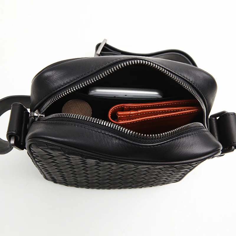 Black Bags Leder Lässig Handarbeit Männer Lanspace Mode Umhängetasche Messenger 618qWwS