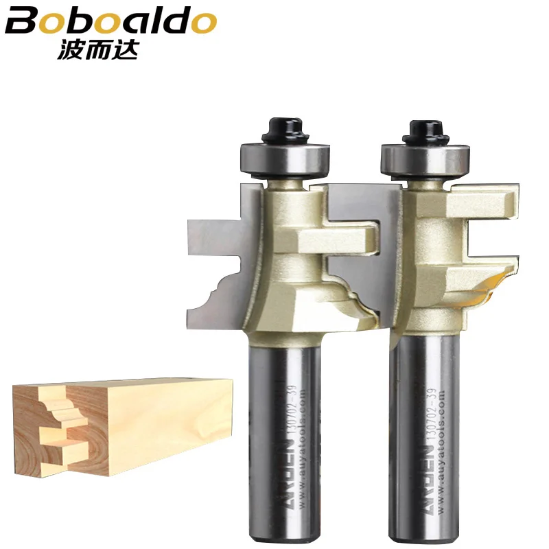 Router Bits 2Pcs Carbide 45degree 1/2" Shank Matched Carbide Alloy