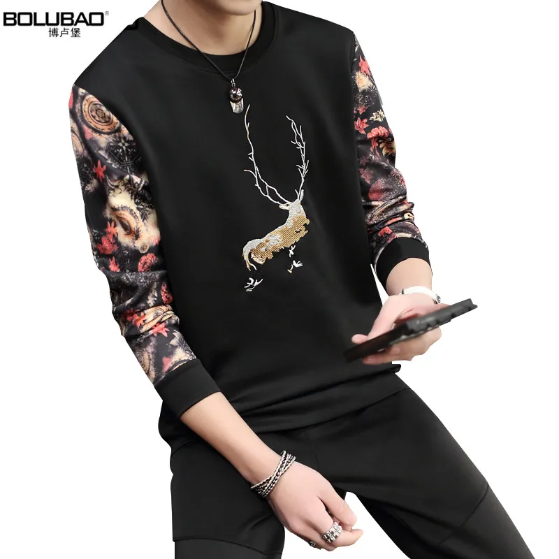 2016 New Arrival Brand Clothing Autumn Hoodie Sweatshirt Fashion Long Sleeve Sweatshirt Men Casual Animal Printed