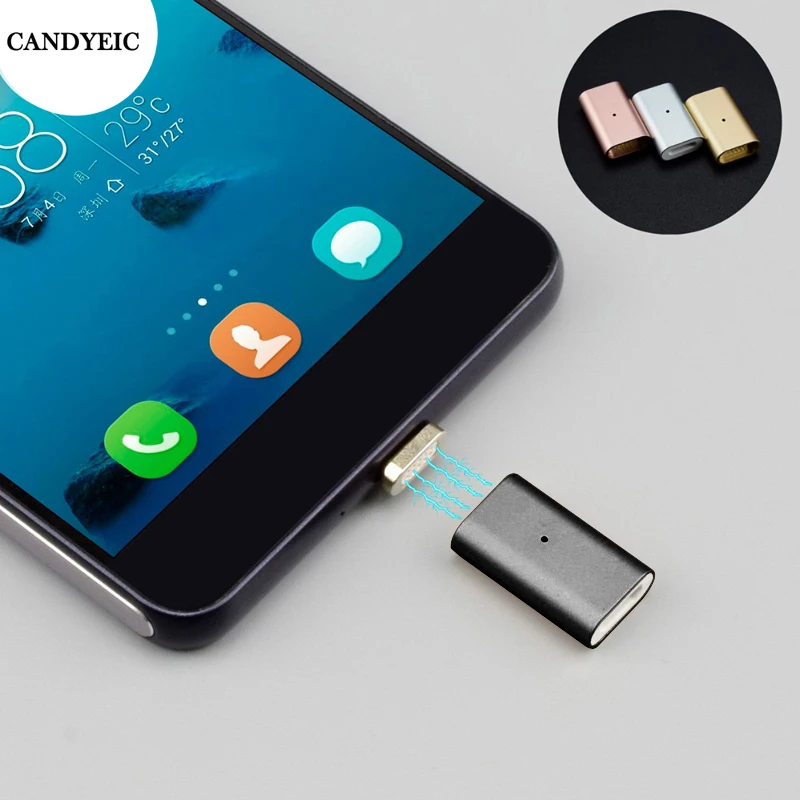 

CANDYEIC Micro USB Magnetic Adapter For Samsung S6 S7 Edge Note 5 Cable, Magnetic Charger For Android LG Lenovo ZTE Xiaomi HTC