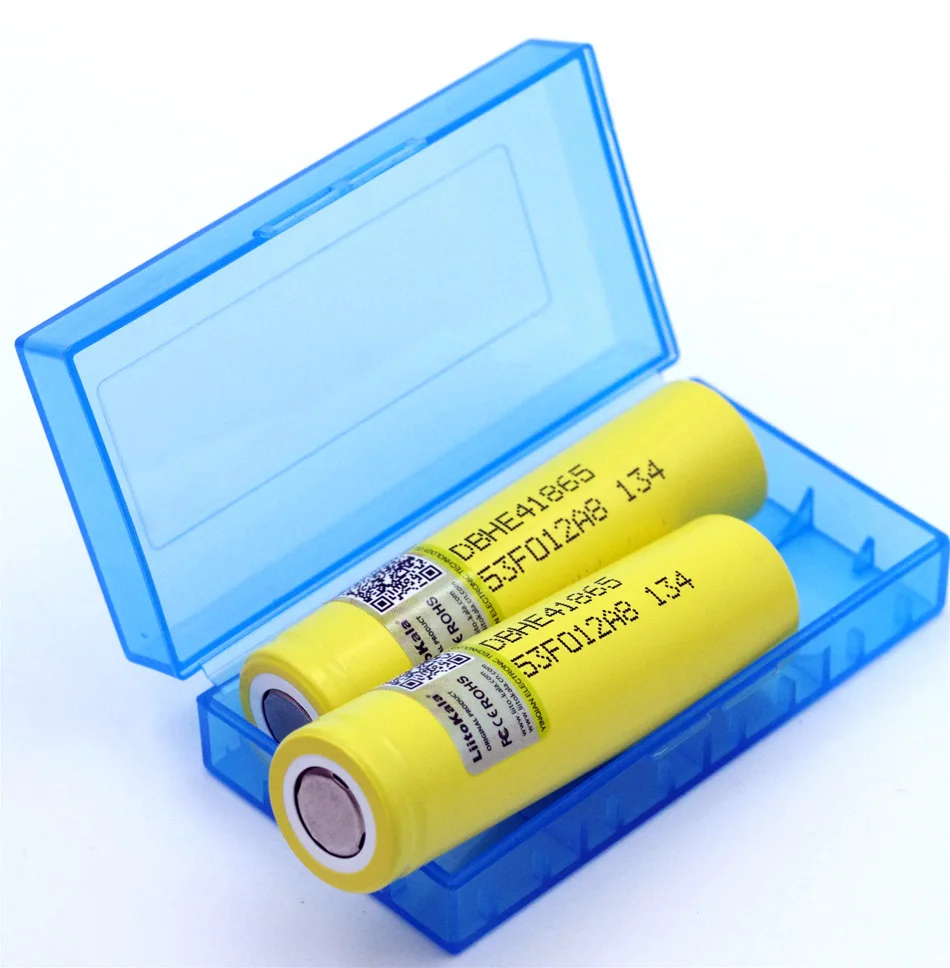 

Liitokala New Original HE4 18650 Rechargeable li-lon battery 3.6V 2500mAh Battery can keep + Storage box