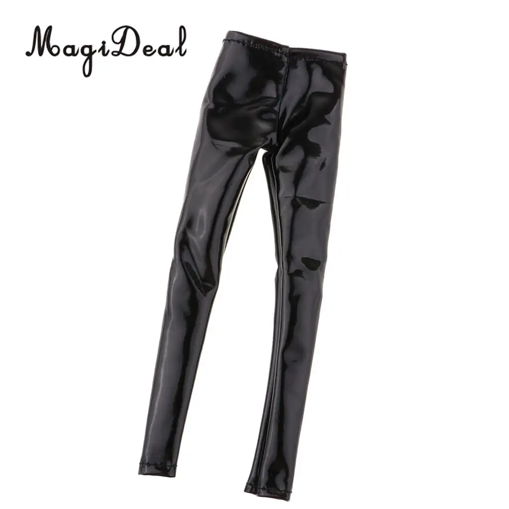 1:6 Female PU Leather Pants Women Chaparajos for 12'' HT/Phicen/Kumik Figures Doll Body