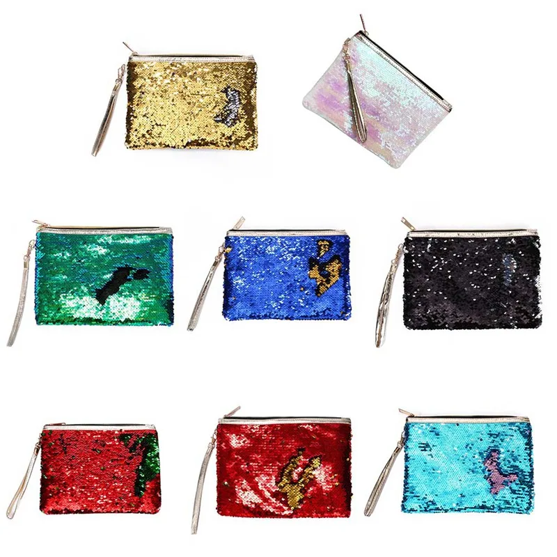

Creative Color Reversible Sequin Pencil Case Pencil Box Kawaii Pencil Bag Girls Kids Children PencilBag School Supplie Stationey