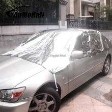 Универсальный светоотражающий чехол для кузова автомобиля, половина чехла для автомобиля, защита от воды, защита от ультрафиолета, защита от солнечных лучей