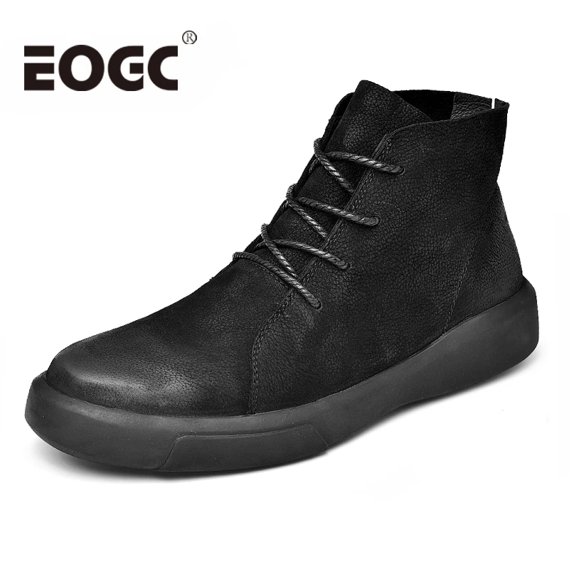 

Autumn Winter Men Boots Size 38-47 Comfortable Warm Snow Boots Men Winter Boots Men Footwear Fashion Rubber Ankle boots With Fur