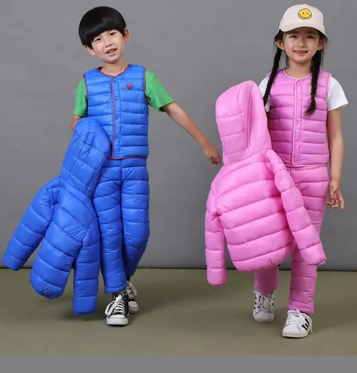 3 pcs winter Baby kleding kinderen donsjack sets meisje jongens warme Jas jas + vest + broek sets kinderen donsjack pak 2-7 T 3 pcs winter Baby kleding kinderen donsjack sets meisje jongens warme Jas jas + vest + broek sets kinderen donsjack pak 2-7 T
