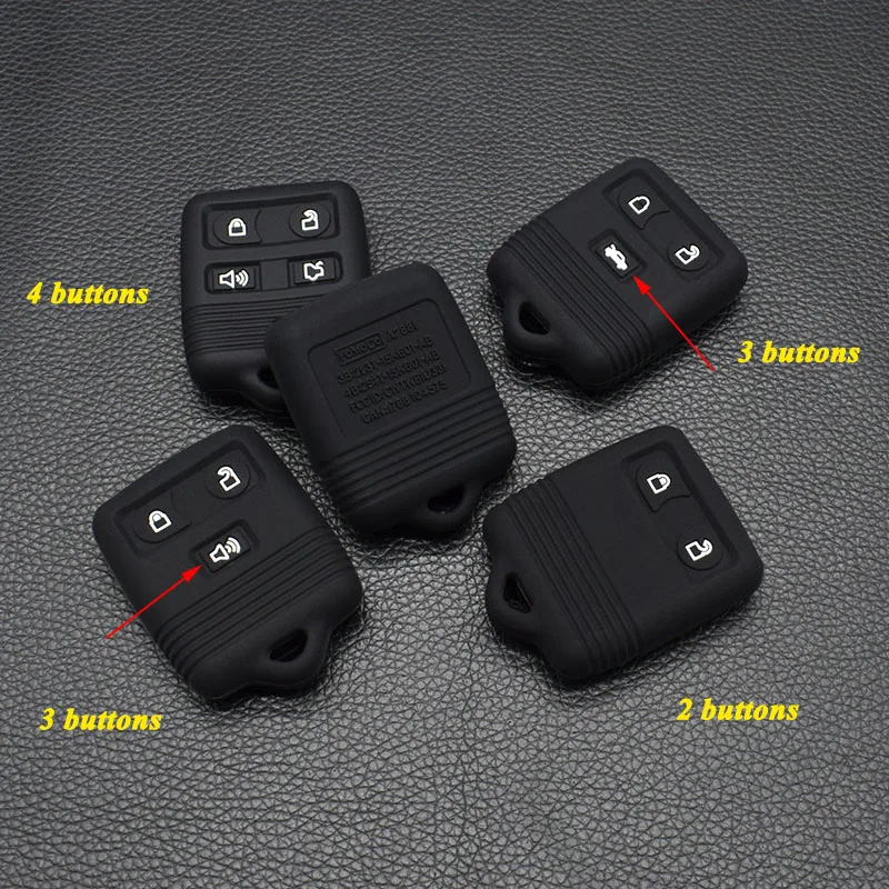 

10 units Silicone rubber car key cover for Ford Freestye Expedition F-150 F-250 F-450 F-350 F-550 Super 2 3 4 button key protect