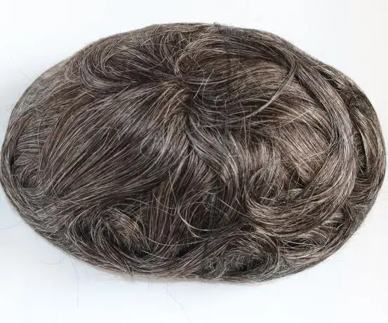 Mens Wig Bleached Knots All Head Swiss Lace Human Hair Men Toupee Replacement Systems Remy Hair Full Lace Mens Toupee