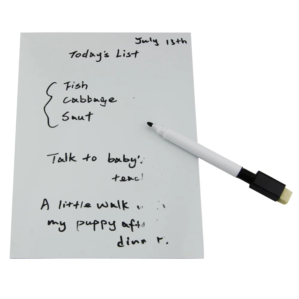 Writing board white writing board fridge writing board message