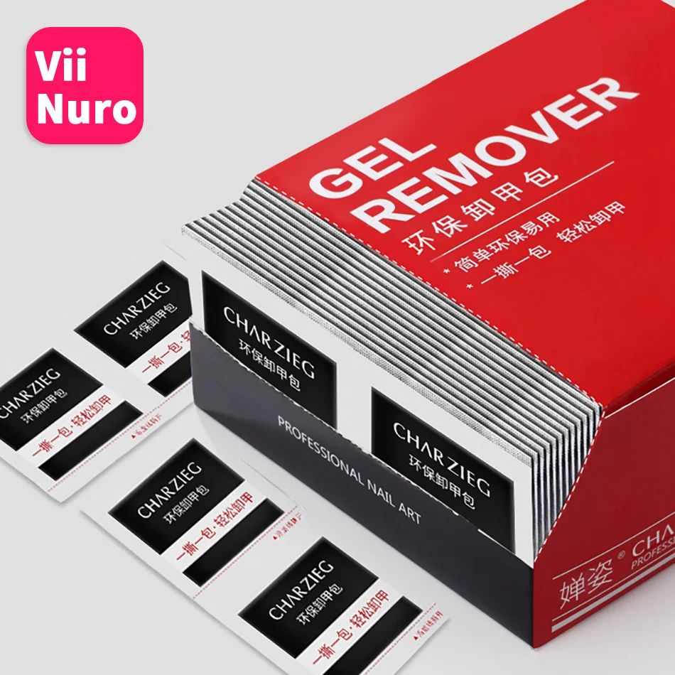 

ViiNuro 50Pcs/100Pcs/200Pcs Gel Nail Polish Remover All For Manicure Cleaning Nail Wipes Cuticle Pushers Acetone Lint Free Wipes