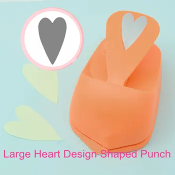 

Free Shipping large size Heart shape EVA hole punch paper cutter for greeting card furador scrapbooking love hearts craft punch