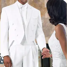 Скромные Дешевые мужской костюм белый Жених Костюмы Для мужчин S женихов Для мужчин Slim Fit Best человек Пром Знаменитости жениха Смокинги для женихов Дешевые(куртка+ Брюки для девочек
