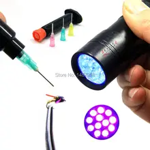 SAMSFX вязания мушек наборы УФ 12 светодиодов яркий черный свет фонарик прозрачный клей вылечить ручного шприц-дозатор с Дозирующей иглой